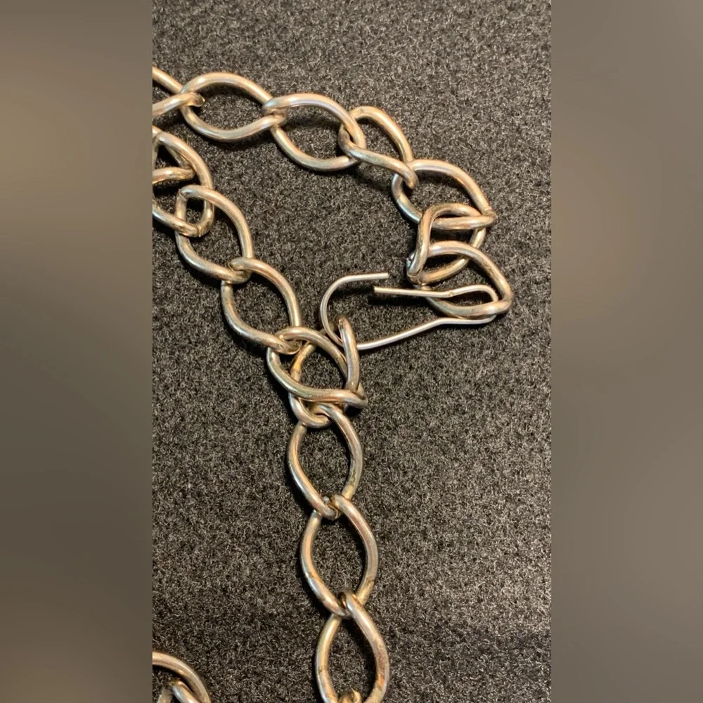 Vintage 90’s Y2K Gold Tone Adjustable Chain Waist Belt With Coin 37”